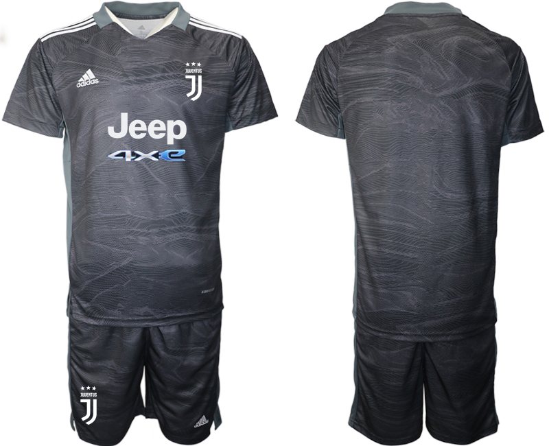 Juventus black goalkeeper name&number 2021/22 Soccer Kit